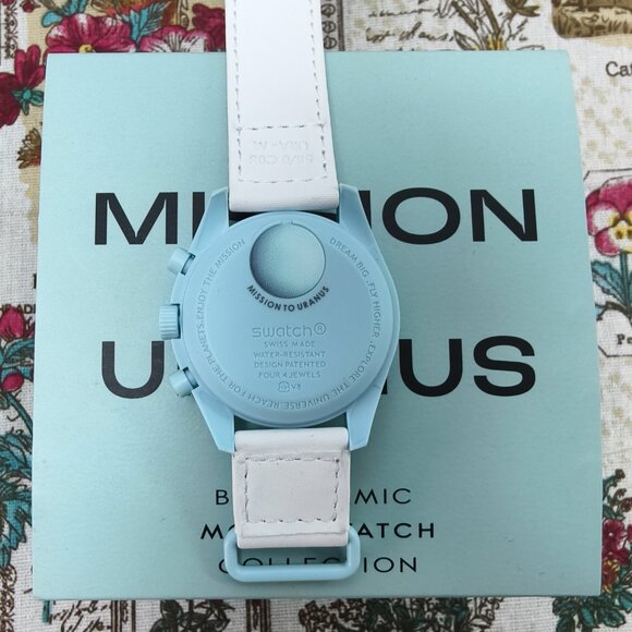 🎊NWT🎊Swatch X Omega MoonSwatch Mission To The Uranus Watch - Picture 2 of 5